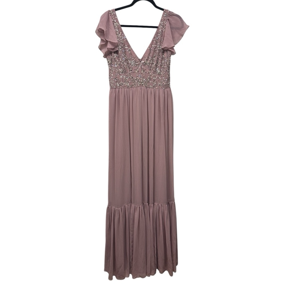NWOT Anthropologie BHLDN Daphne Dress Size 8 Rose Lilac